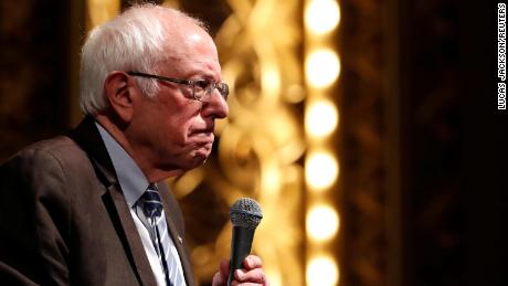 U.S. Democratic presidential candidate Bernie Sanders speaks during a rally in St Louis, Missouri, U.S., March 9, 2020.